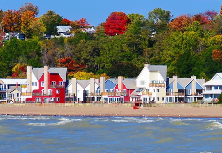 The Port Stanley Main Beach overview